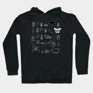 An arrangement of atoms arranged in patterns - Inverted. Hoodie